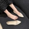 Fashion Elegant Party Anti-slip Woman Flats Moccasins Pointed Toe Shallow With Heel On Cheap Clearance Vacation 39 Dress Shoes for Women