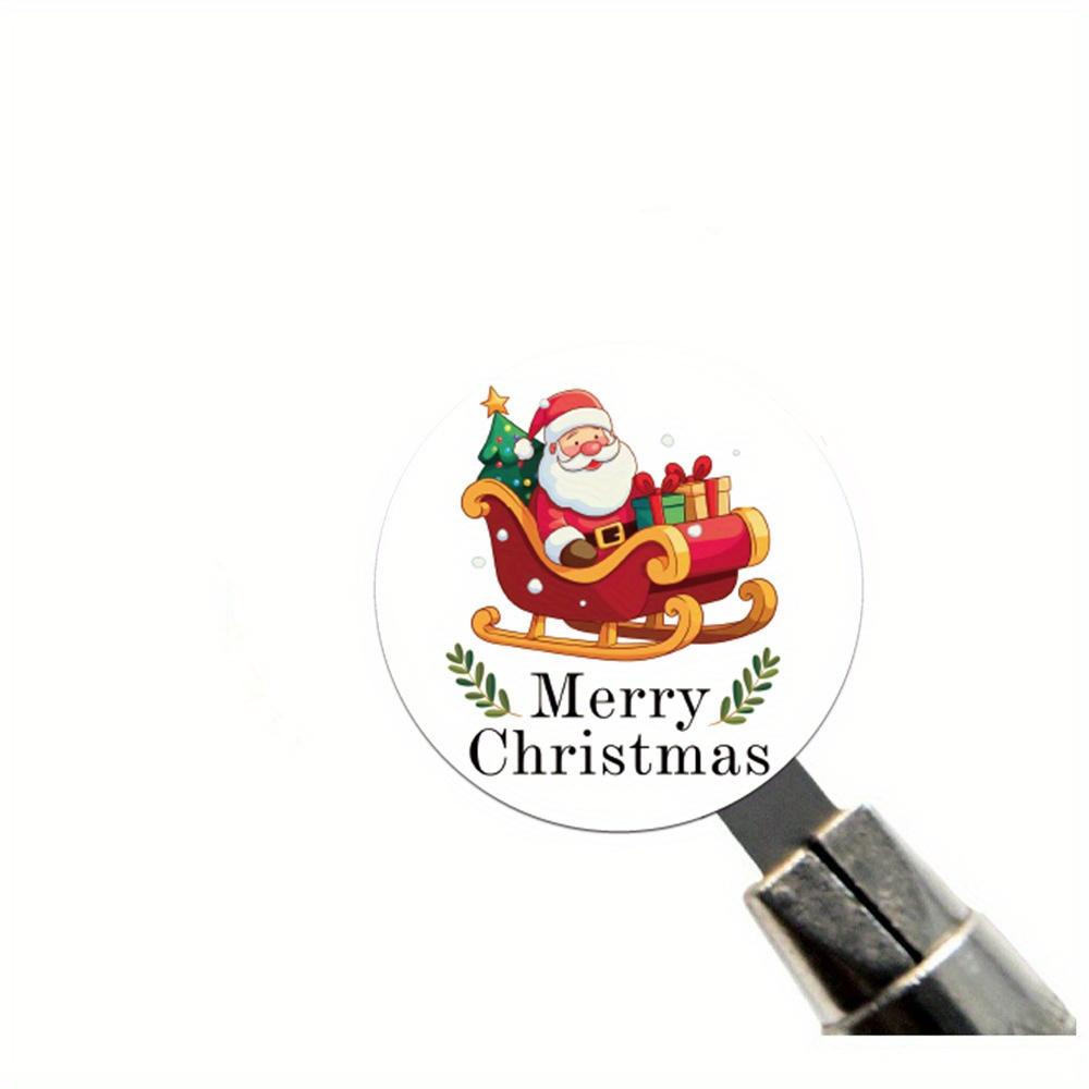 500pcs/roll Christmas Roll Stickers for Laptop Notebooks, Envelopes, Water Cups, Seals, Decorative Stickers
