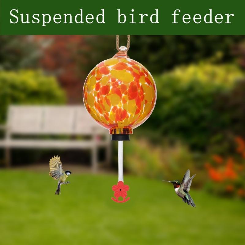 Outdoor Hummingbird Feeder Shatterproof Plastic Design Multiple Port Access Hanging Bird Water Dispenser Leakproof Seal