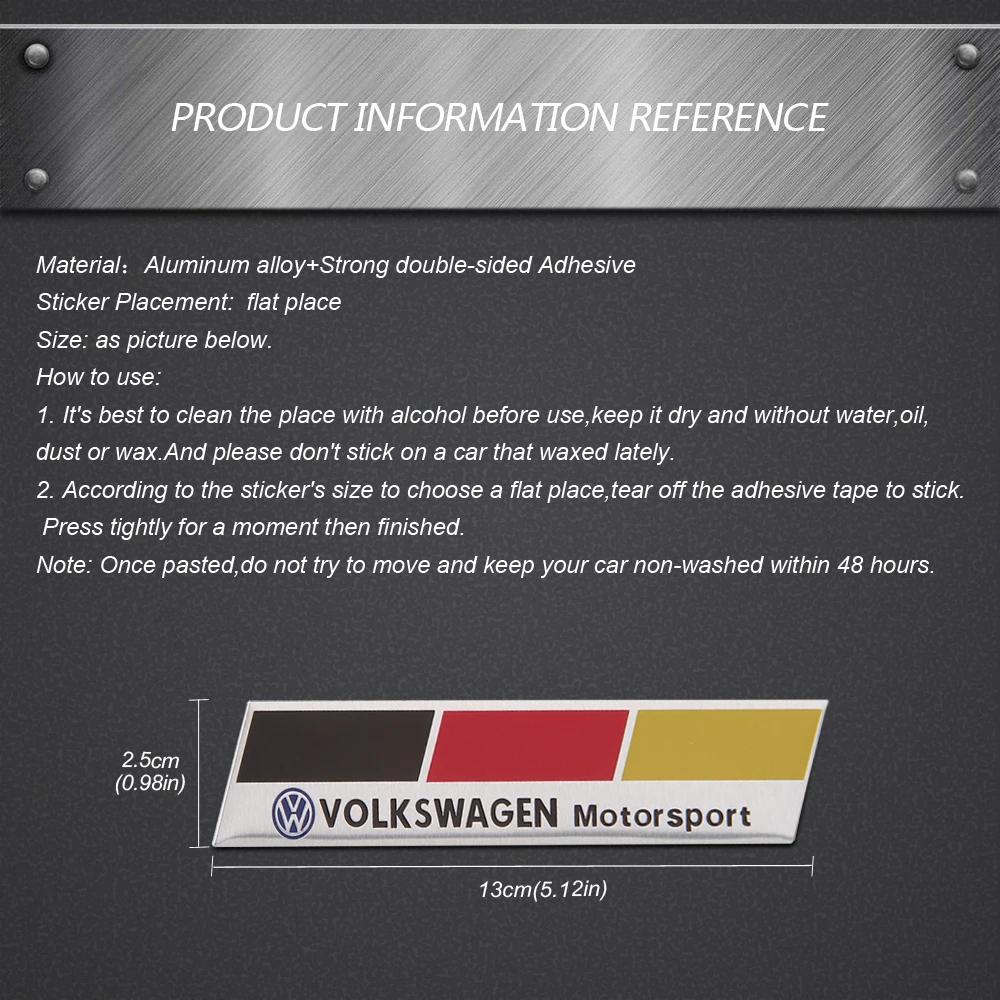 For VW Volkswagen Jetta MK5 Golf Metal Car Sticker Emblem Rear Tail Badge Decals For Volkswagen Rline GTI Golf Bora Beetle Sciro