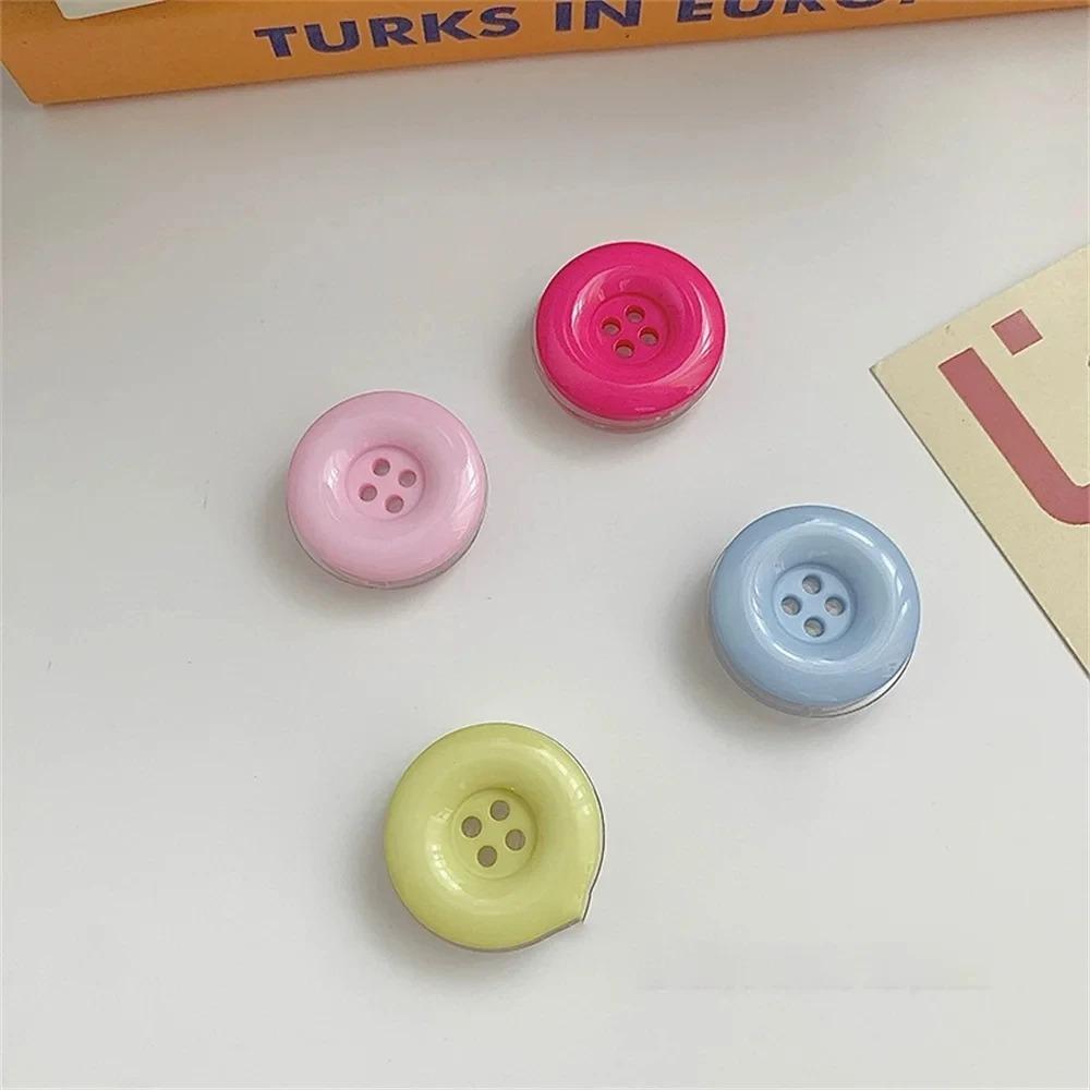 Cute Simulated Button Phone Stand 3D Candy Buttons Phone Grip Adhesive Retractable Phone Stand