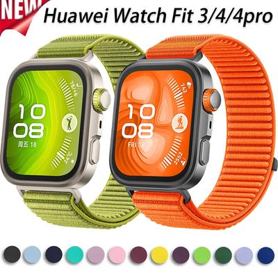 Huawei Watch Fit 4 3 için Naylon Örgülü Loop Kordon Resmi Rahat Bileklik Kayışı Huawei Watch Fit 4 Pro için Kordon Correa