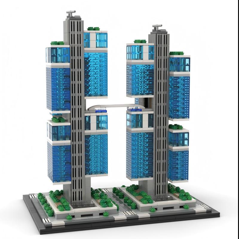 Shenzhen Sky City Landmark Building Blocks: Educational Toy for Assembly