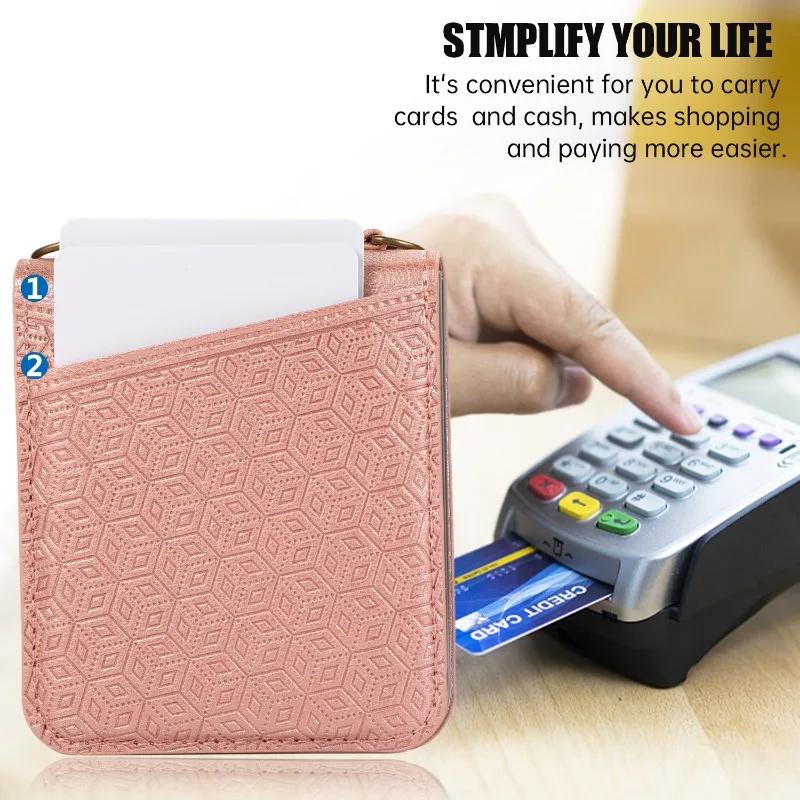 PU Leather Crossbody with Card Holder Phone Case for Samsung Galaxy Z Flip 6 5 4 3 Flip6 Flip5 Flip4 Flip3 5G Protective Cover