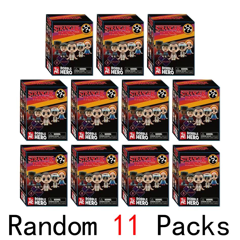 8Pcs/Set Keychain Figure Style Doll Eleven Monster Carnivorous Plant Strangered Things Boxed Anime Figures Collection