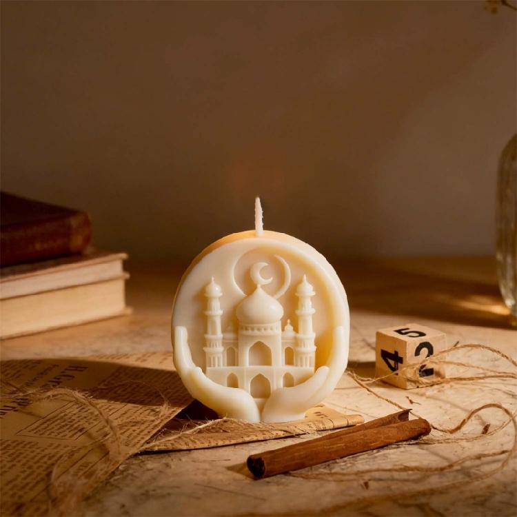 Silicone Handheld Castles Mould Suitable For Candlewax And Plasters Crafting Activity