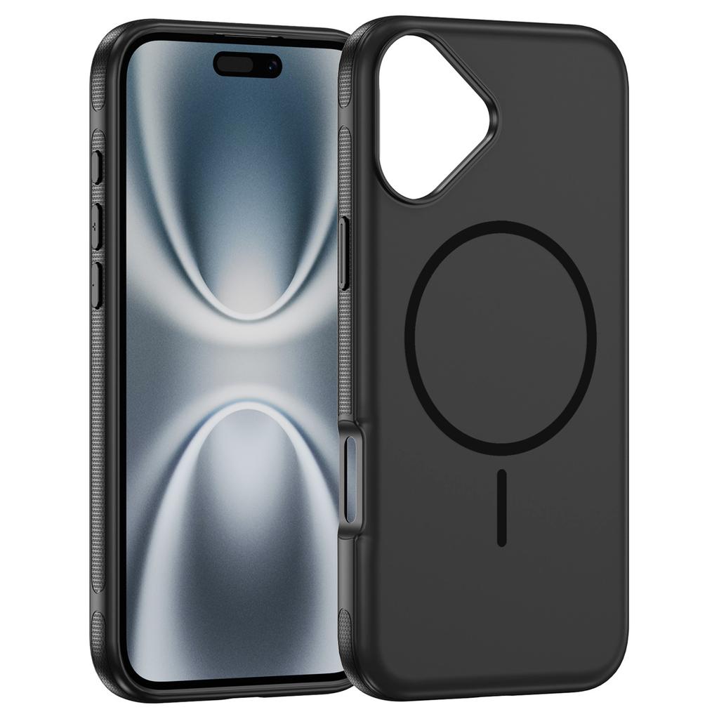 For iPhone 17 Case Compatible with MagSafe 2.8mm PC+2.2mm TPU Shockproof Hybrid Phone Cover