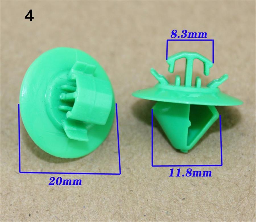 100X Mixed Auto Fastener Plastic Screw Rivet Clip For Car Dashboard Bumper Panel