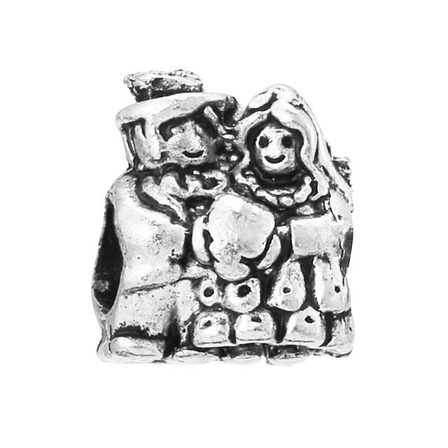 2stk/lott Sølvfarge Fjærnøkkel Life Treperler Charms Dingle Passer Diy Armbånd Halskjede For Kvinner Menn Kone Smykker Gave 2022