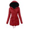 Ladies  Coat Womens Winter Warm Thick Long Jacket Hooded Overcoat