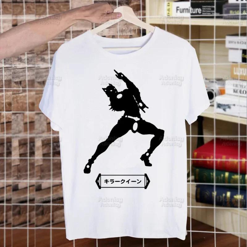 JOJO Manga Men Women T-shirt Crew Neck Fitted Soft JOJO's Bizarre Adventure Tshirt Tee Shirt Clothes Kujo Jotaro Anime T-shirt