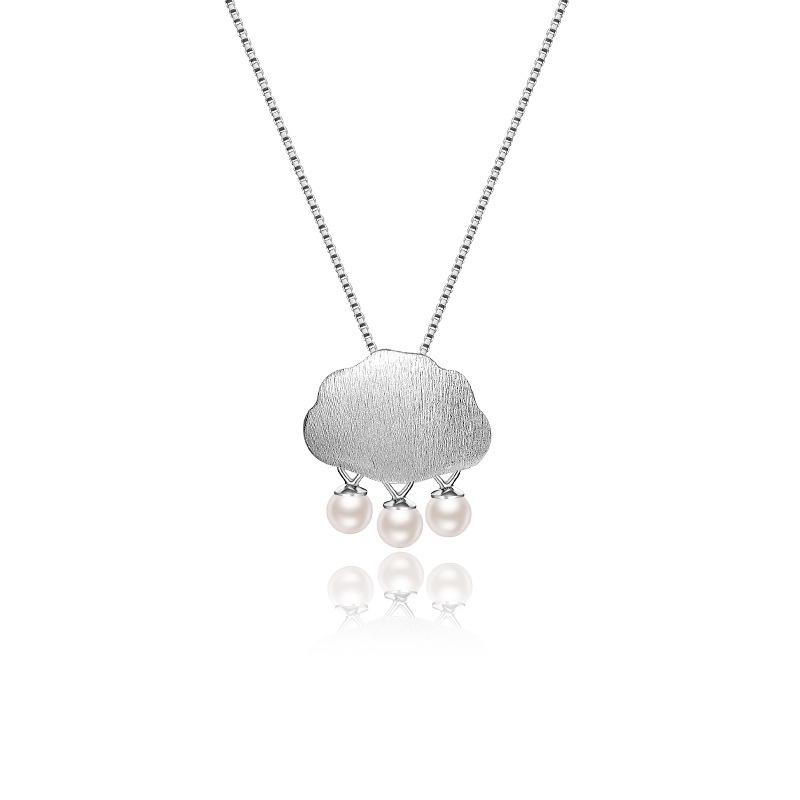 

Ожерелье с кисточками из мелкого облачного жемчуга, живая и милая цепочка на ключицу, сладкое ощущение