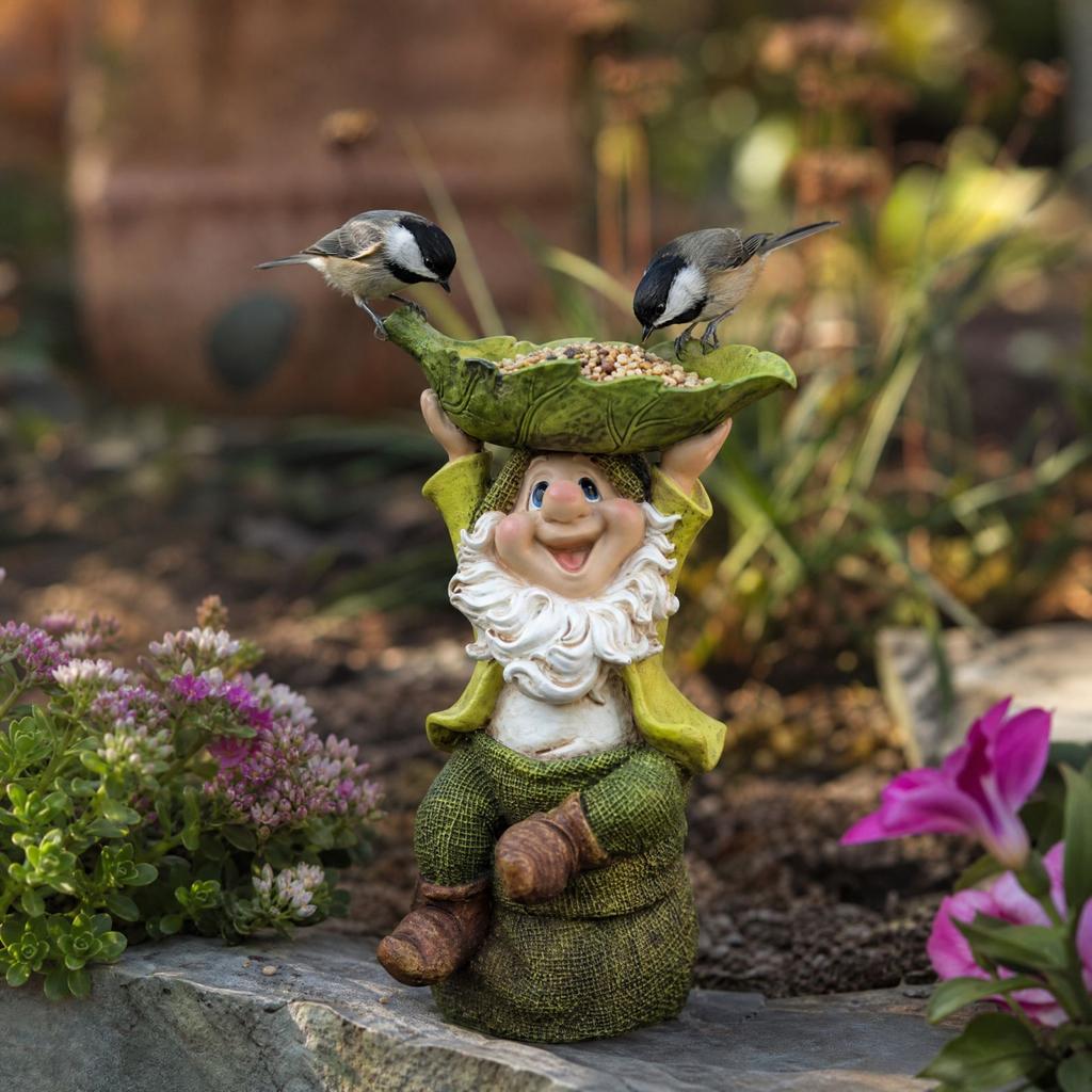 Outdoor Garden Rockery Pool Statue, Decorative Sculpture Ornament for Yard Patio
