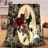 1PC Adventure In The City Flannel Blanket Gift, Suitable for Both Men And Women, Soft Ideal for Beds And Sofa, Birthday Or Christmas Gift