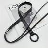 Simple Women's Belt Belt Wave Floss Design Decorative Belt