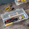 Talos Hardware Storage Box, with Handle Transparent Stackable Dust-Proof Organizer, for Tools Spices Art Supplies Office Accessories