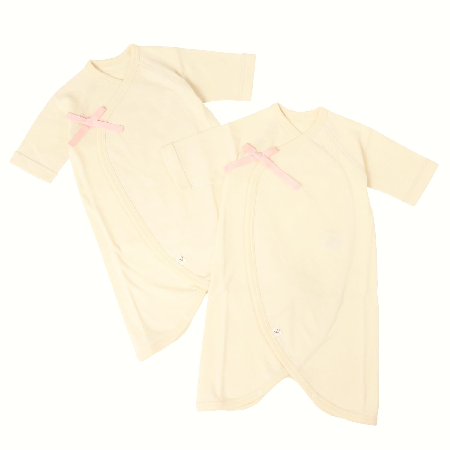 

Комплект боди для новорожденных из 100% чистого органического хлопка, цвет нежно-розовый (Набор из 2 предметов), Всесезонный, Пушистый, Япония,