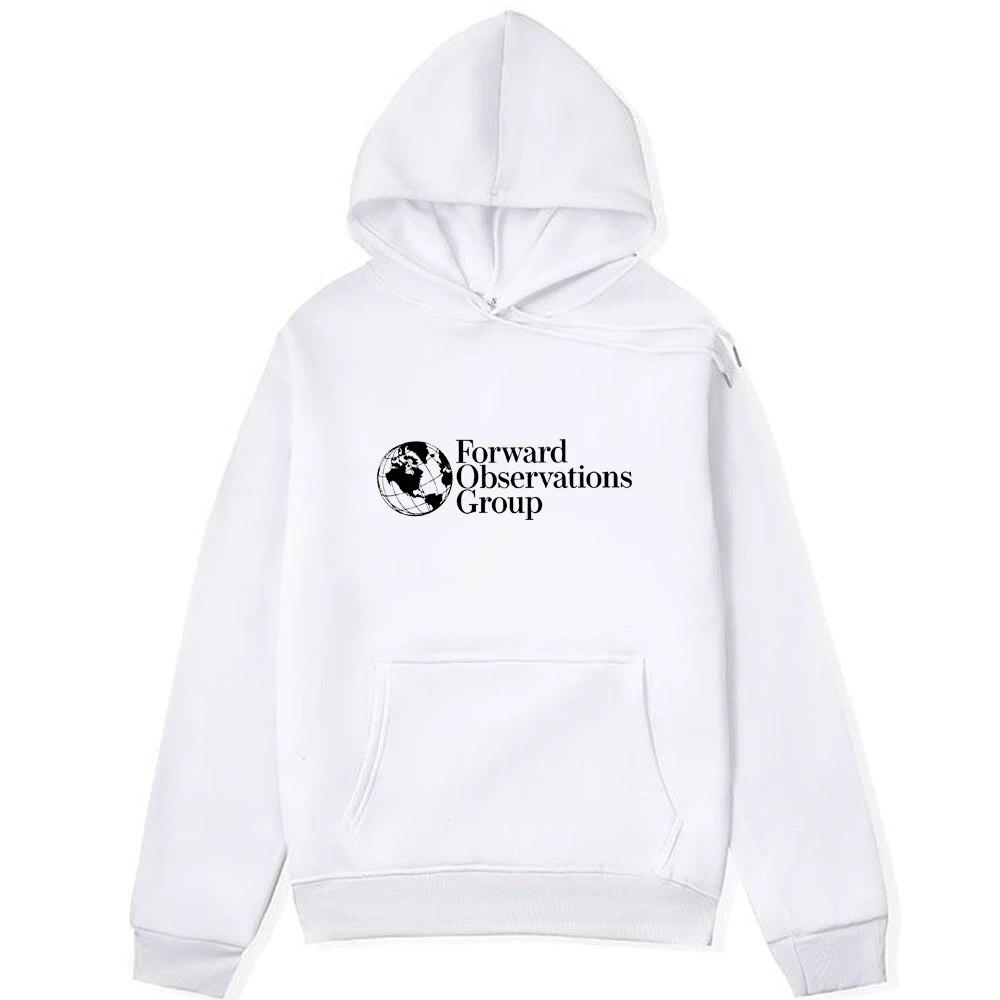 Forward Observations Group Gbrs Letter Hoodie Unisex Women 90s Vintage Black Hooded Sweatshirt Autumn Winter Long Sleeves Pullover