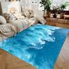 Fun HD Summer Coastline Beach Carpet for Living Room Sofa Soft Decor Rugs Bedroom Rug Kitchen Coffee Table Mat Hallway Rug