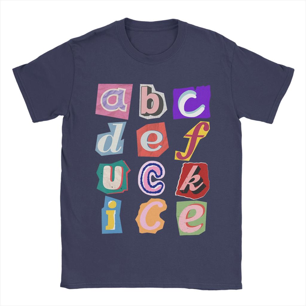 Unisex Abcdefuckice Funny Ice T Shirt  Cotton Tops Leisure Short Sleeve O Neck Tee Shirt XL XL XL TShirt