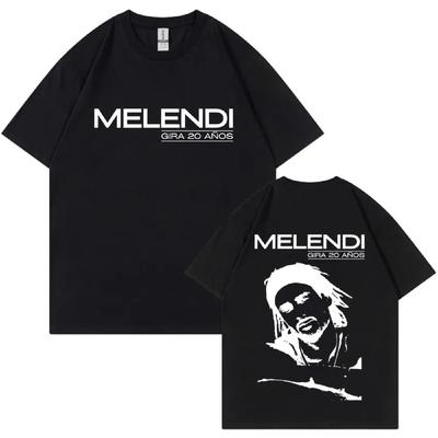 Rapper Melendi T-Shirt 2025 Album Gothic High Quality Tshirt Summer Cotton O Neck Fashion Humor Cozy Tee Shirt Streetwear Unisex
