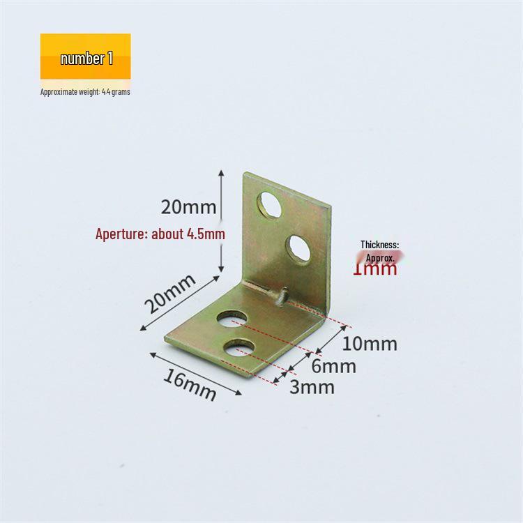 

Thickened Cold-Rolled Steel 90° Angle Shelf Support Bracket, L-Shaped Furniture Hardware Connector