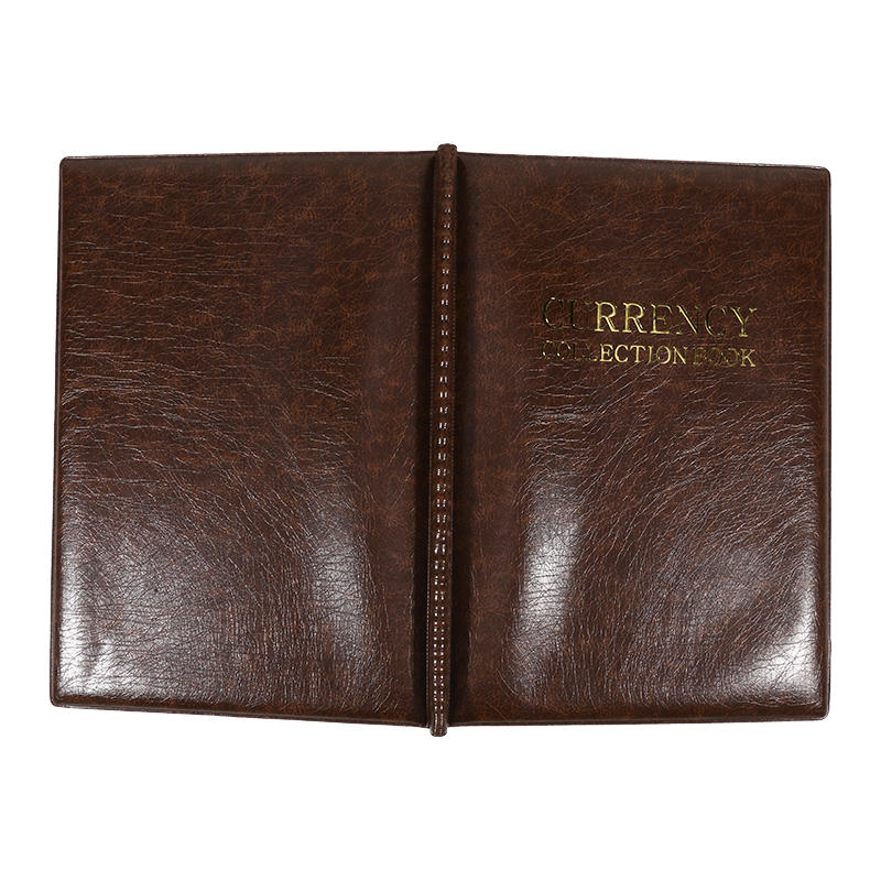 30-Compartment Banknotes Collecting Holder Book Binder Portable 10 Inner Pages Paper Money Currency Storage Album