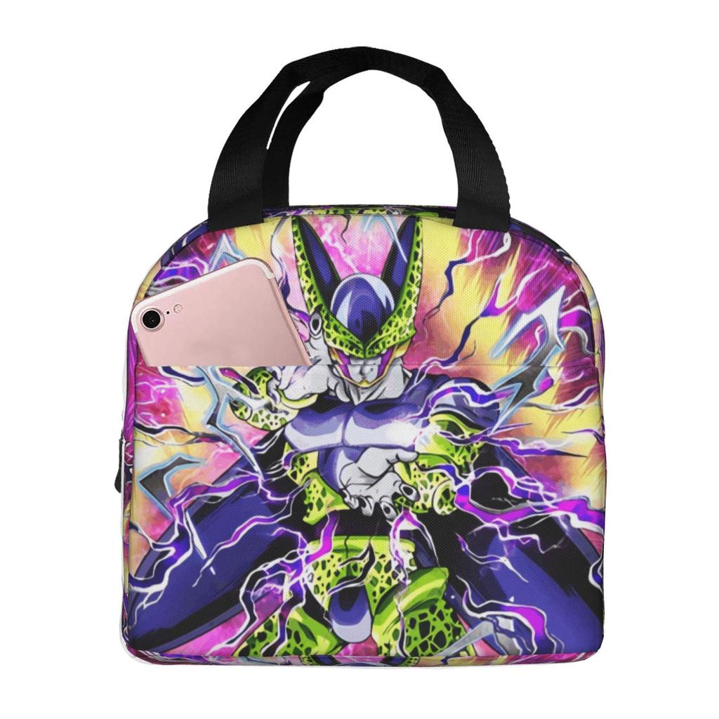 Lunch Bag, Full-Printed Picnic Bag For Primary And Secondary School Students, Cartoon Animation, Large-Capacity Thermal Insulation Lunch Box Bag
