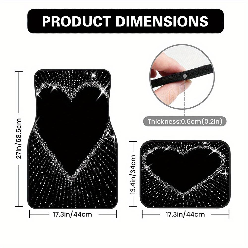 4pcs Car Floor Mats compatible with Hatchbacks or Minivans, featuring Easy Maintenance benefits and Car Owner Gift