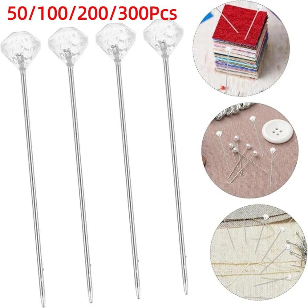 100/200/300 Stück DIY Gerade Stecknadeln Glänzende Korsagenstecknadeln Stecknadeln für Brautsträuße Blumensträuße