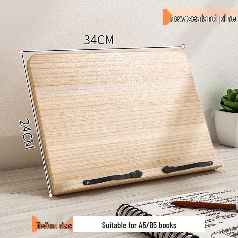 Bamboo Calligraphy & Reading Stand - Adjustable Book Support for Students & Sutra Recitation