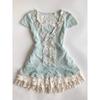 Vintage Lace Ballet Mini Skirt & Mint Top Set