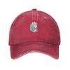 Wolf Noggin  Youthful Style Baseball Cap AntiAging Travel Casual Denim Hat