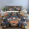 Floral Mandala Pattern Design Bedding Duvet Cover Set  (1*Duvet Cover 2*Pillowcases, Without Duvet Insert)