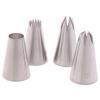 4 Stück Große Spritztüllen Gebäckspitzen Backwerkzeuge Kuchen Set Edelstahl