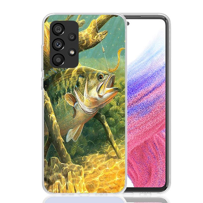 Carp Fish Fishing Rod Hook Phone Case for Samsung Galaxy A17 A16 A15 A14 A13 A57 A56 A55 A54 A53 A37 A36 A35 A34 A33 A26 A25 A24