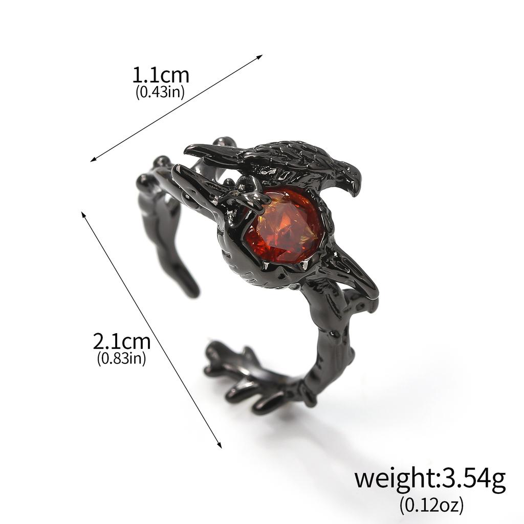 Game Love And Deepspace Sylus Brooch Cosplay Ruby Necklace Black Crow Badge Pendant Corsage Pin Jewelry Backpack Badge Accessory