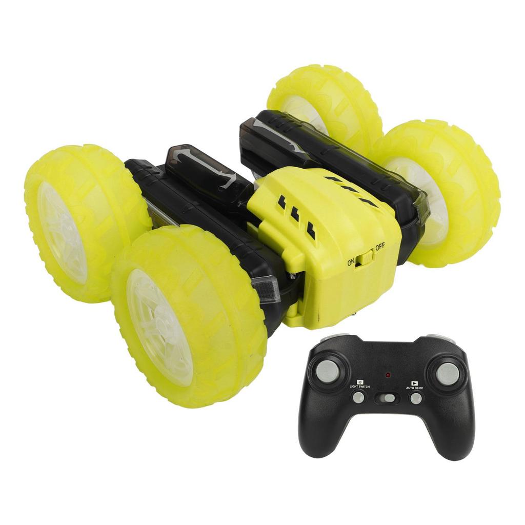 2.4G Double Sided RC Stunt Car 360 Degree Rotating Sound Light Rechargeable Remote Control Stunt Car