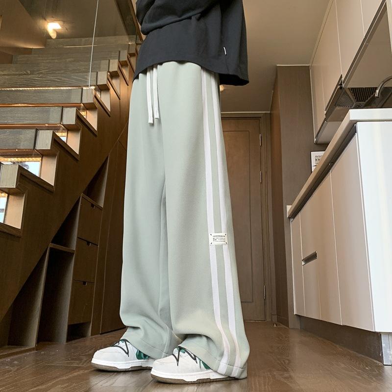 

Осенние спортивные штаны мужские свободные полосатые прямые брюки для учеников средней школы 13-летние детские штаны для прогулок 3XL