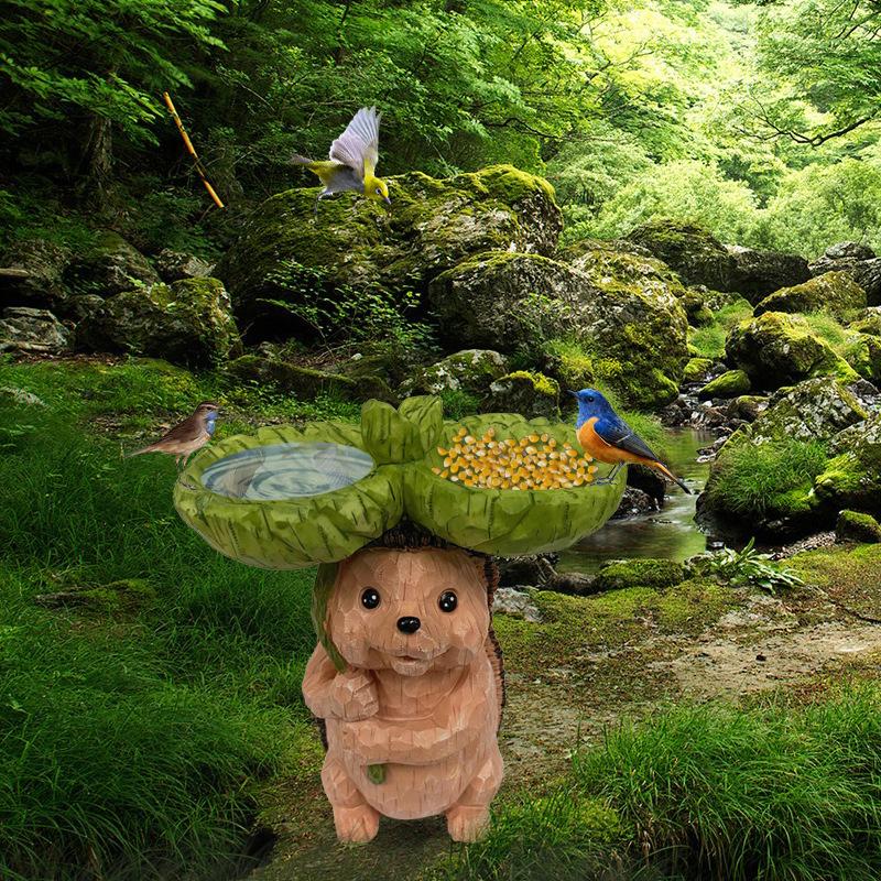 Garden Statues For Outside Hedgehog Outdoor Statue Brown Resin Garden Decor Yard Statue For Outdoor Decor For Garden Yard Decor