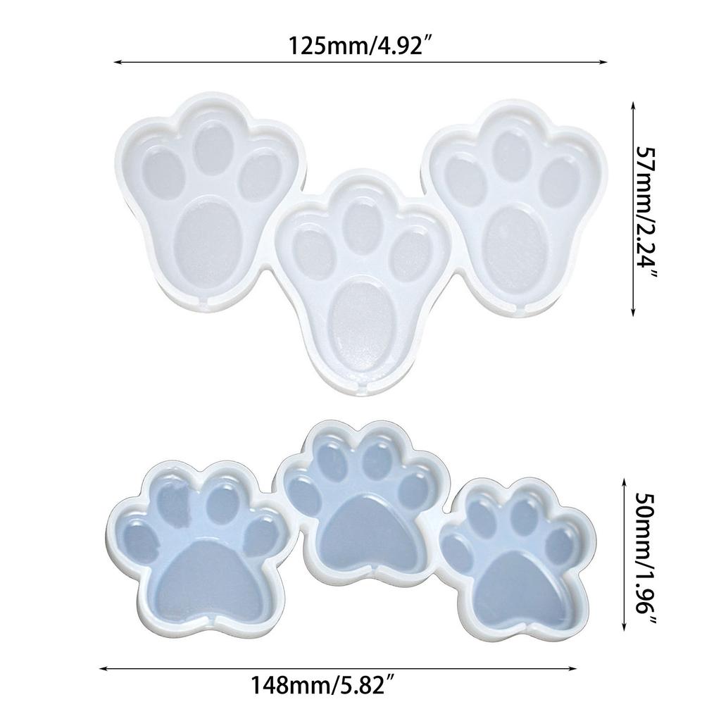 Silicone Lollipop Moulds Silicone Cake Mold Non-stick Animal Paw Shaped Chocolate Mould Candy Molds for Kitchen Baking