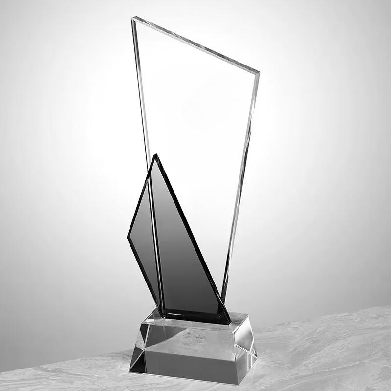 Creative Customized K9 Crystal Trophy, Engraved Upscale Authorization Plate, Honor Award, Excellent Employee Trophy, 1Pc