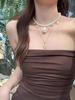 Jewelry Beaded Shell Starfish Pendant Necklace Vintage Imitation Necklace Clavicle Chain Accessories