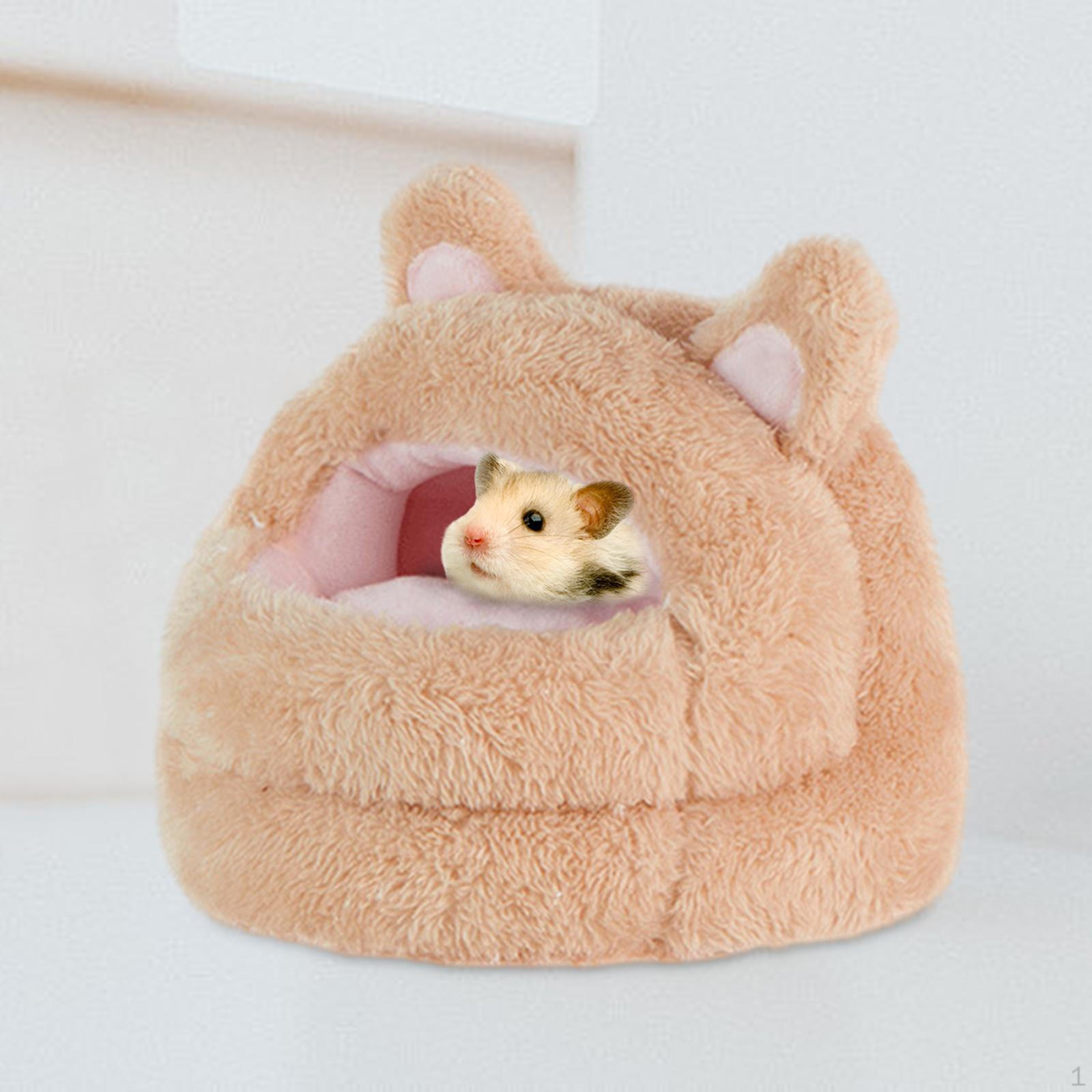 

Уютное гнездо для хомяка на зиму, переносное спальное место для мелких домашних животных S