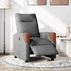 Electric Recliner Chair Dark Gray Fabric