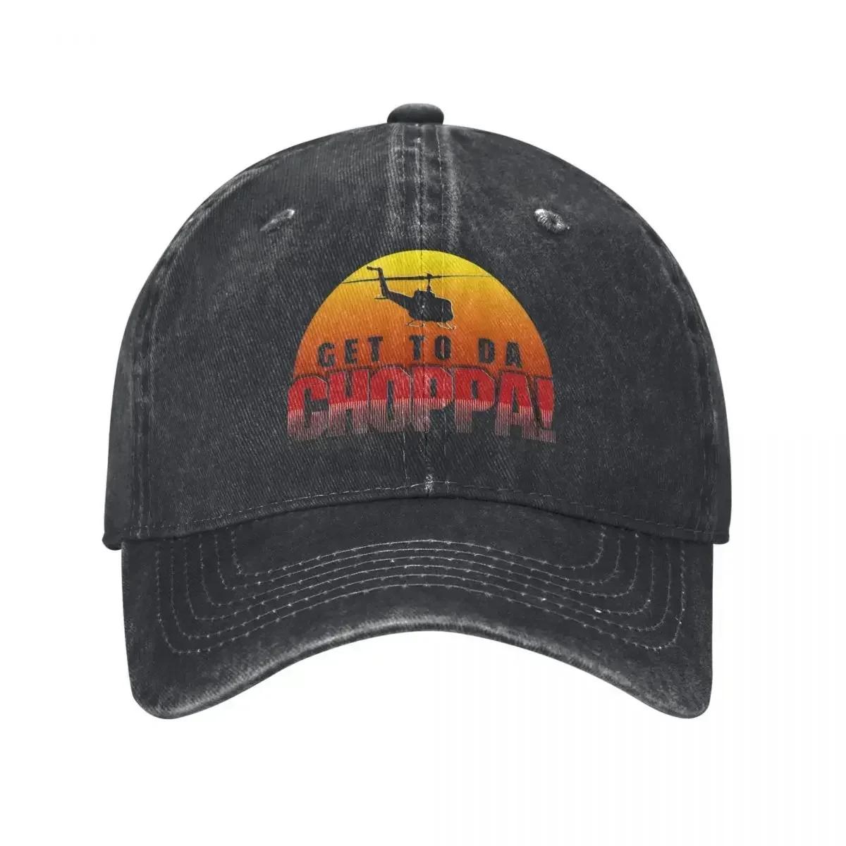 Movie Get To Da Choppa Film Men Women Baseball Cap Distressed Denim Hats Cap Classic Outdoor Workouts Snapback Hat One Size