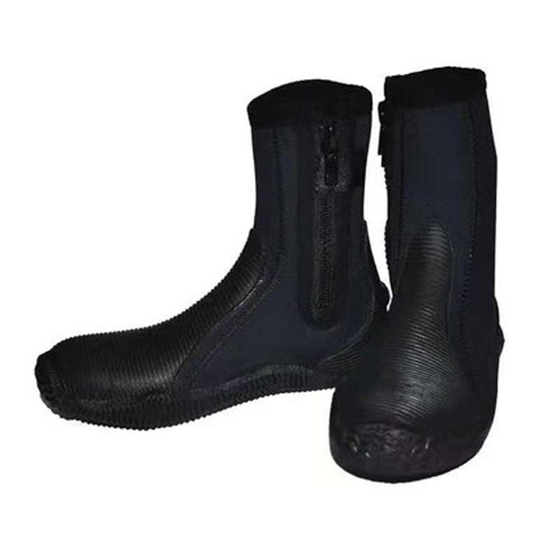 5MM Unisex High-Top Non-Slip Diving Boots - Warm, Wear-Resistant, Insulated Shoes for Swimming, Snorkeling, Canyoning, and Outdoor Activities