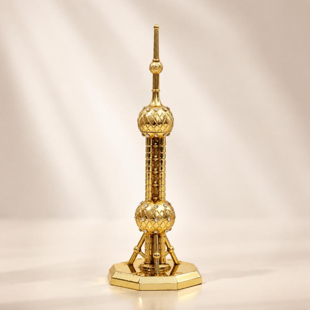 Oriental Pearl Spire Model Compact Shanghai Building Freestanding for Desk