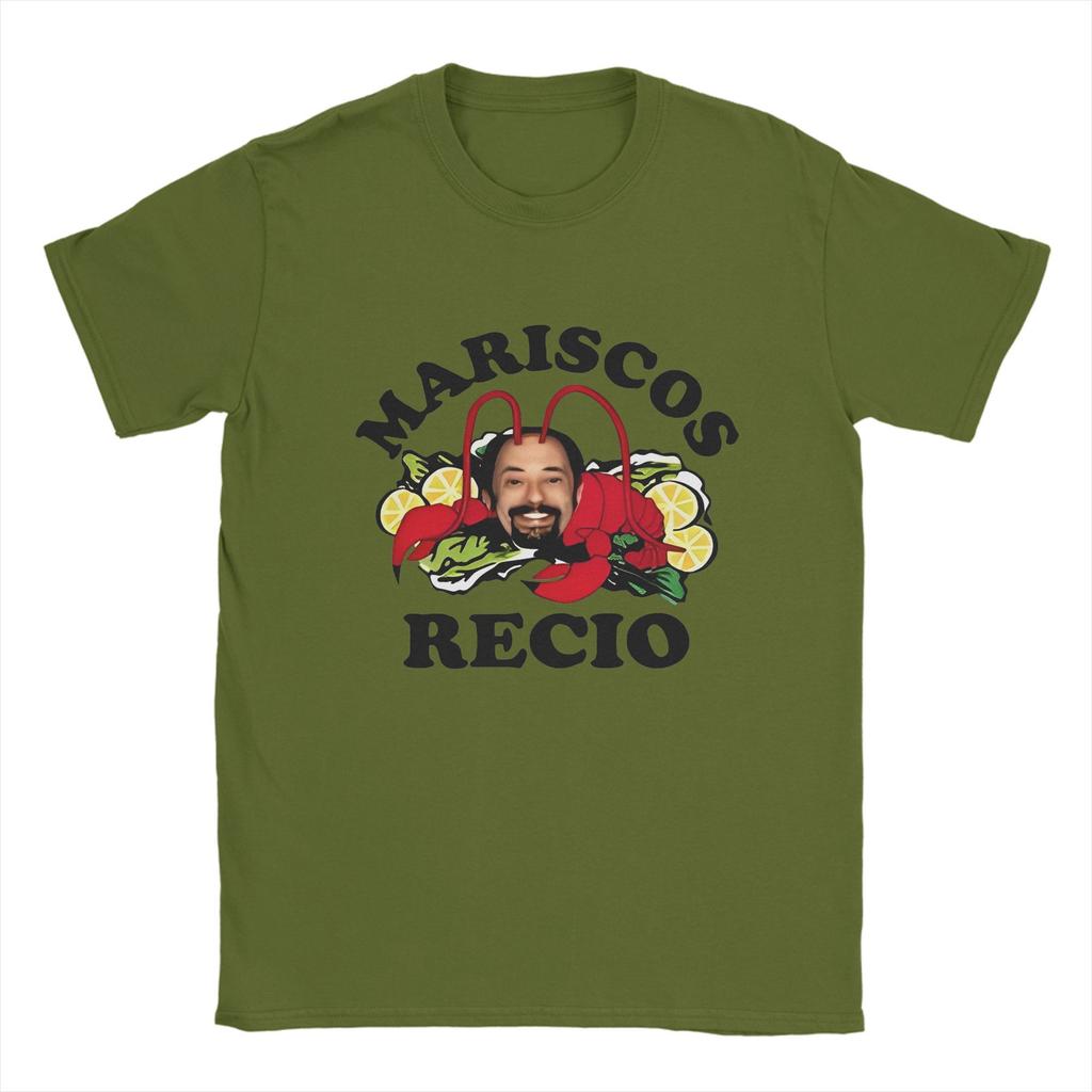 Men's Antonio Recio  T Shirts   Funny  Pure Cotton Tops Vintage Short Sleeve Round Neck Tee Shirt Plus Size T-Shirt