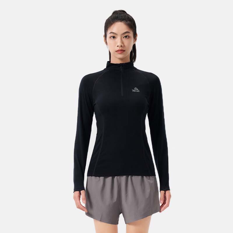 Pelliot Women s Outdoor Thermal Stand Collar T-Shirt L